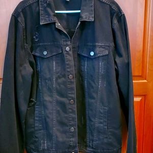 Distressed Jean Jacket